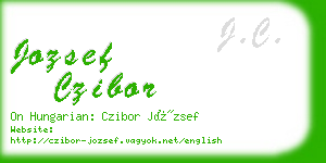 jozsef czibor business card